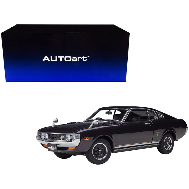 1973 Toyota Celica Liftback 2000GT (RA25) RHD (Right Hand Drive) Dark Purple Metallic 1/18 Model Car by Autoart - Autoart - ModelCars.com