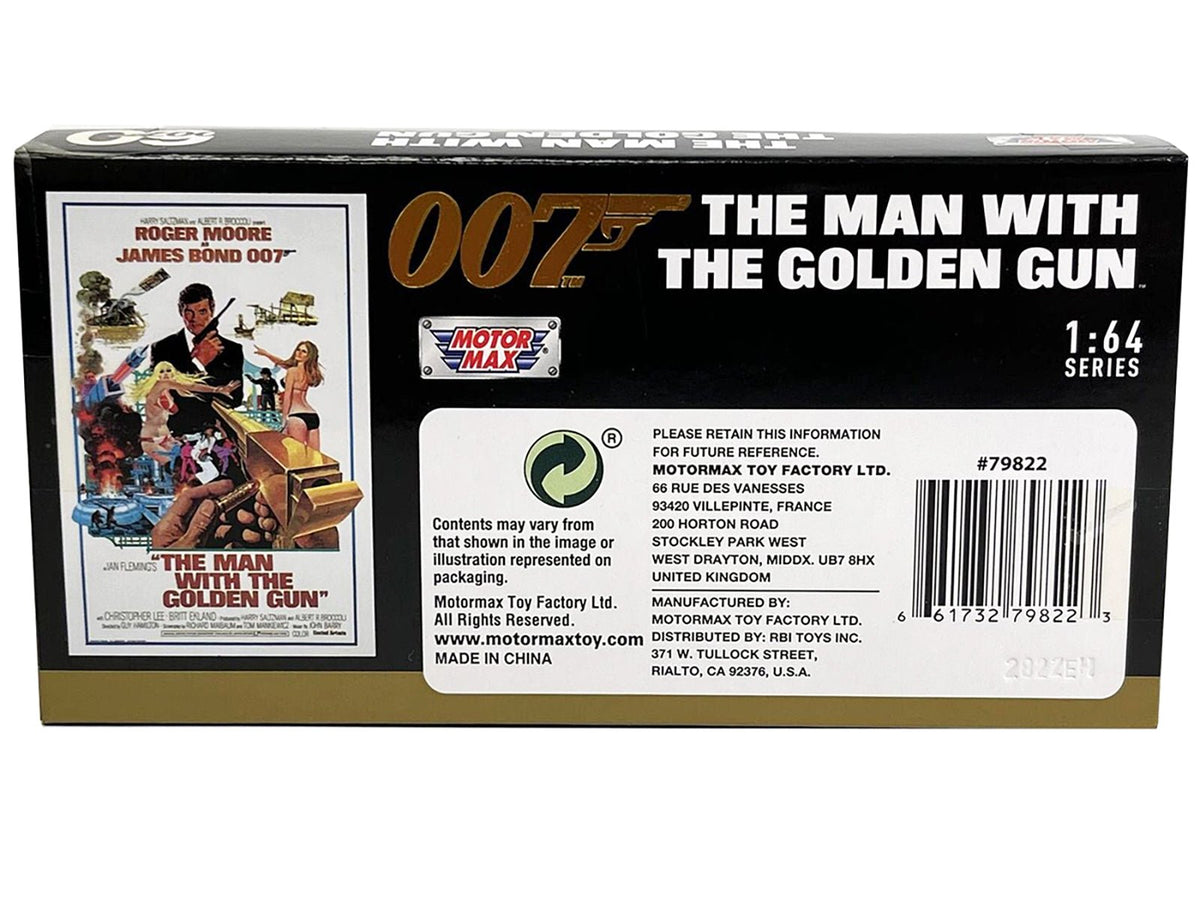 1974 AMC Hornet Red with White Stripes James Bond 007 "The Man with the Golden Gun" (1974) Movie with Display 1/64 Diecast Model Car by Motormax-Motormax-ModelCars.com