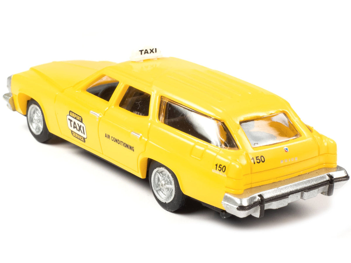 1974 Buick Estate Station Wagon Taxi Yellow 1/87 (HO) Scale Model by Classic Metal Works-Classic Metal Works-ModelCars.com
