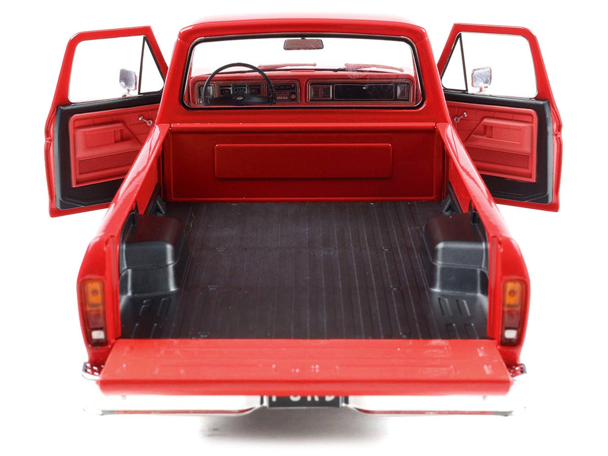 1974 Ford F-100 Pickup Truck Candy Apple Red 1/18 Diecast Model Car by IXO Models-Greenlight-ModelCars.com