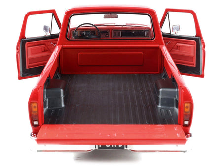 1974 Ford F-100 Pickup Truck Candy Apple Red 1/18 Diecast Model Car by IXO Models-Greenlight-ModelCars.com