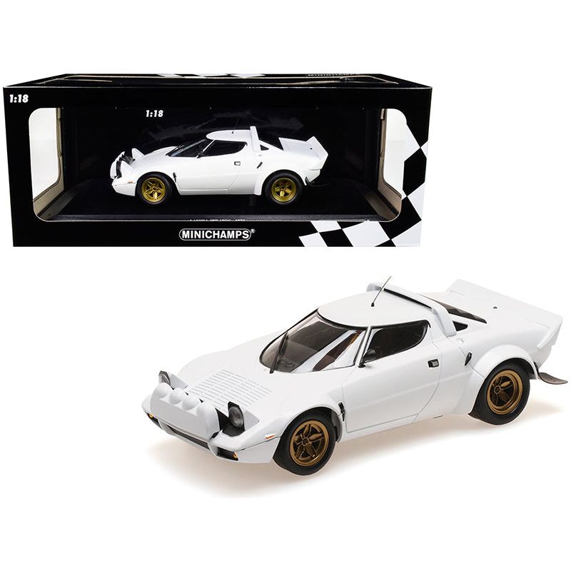 1974 Lancia Stratos White Limited Edition to 300 pieces Worldwide 1/18 Diecast Model Car by Minichamps - Minichamps - ModelCars.com