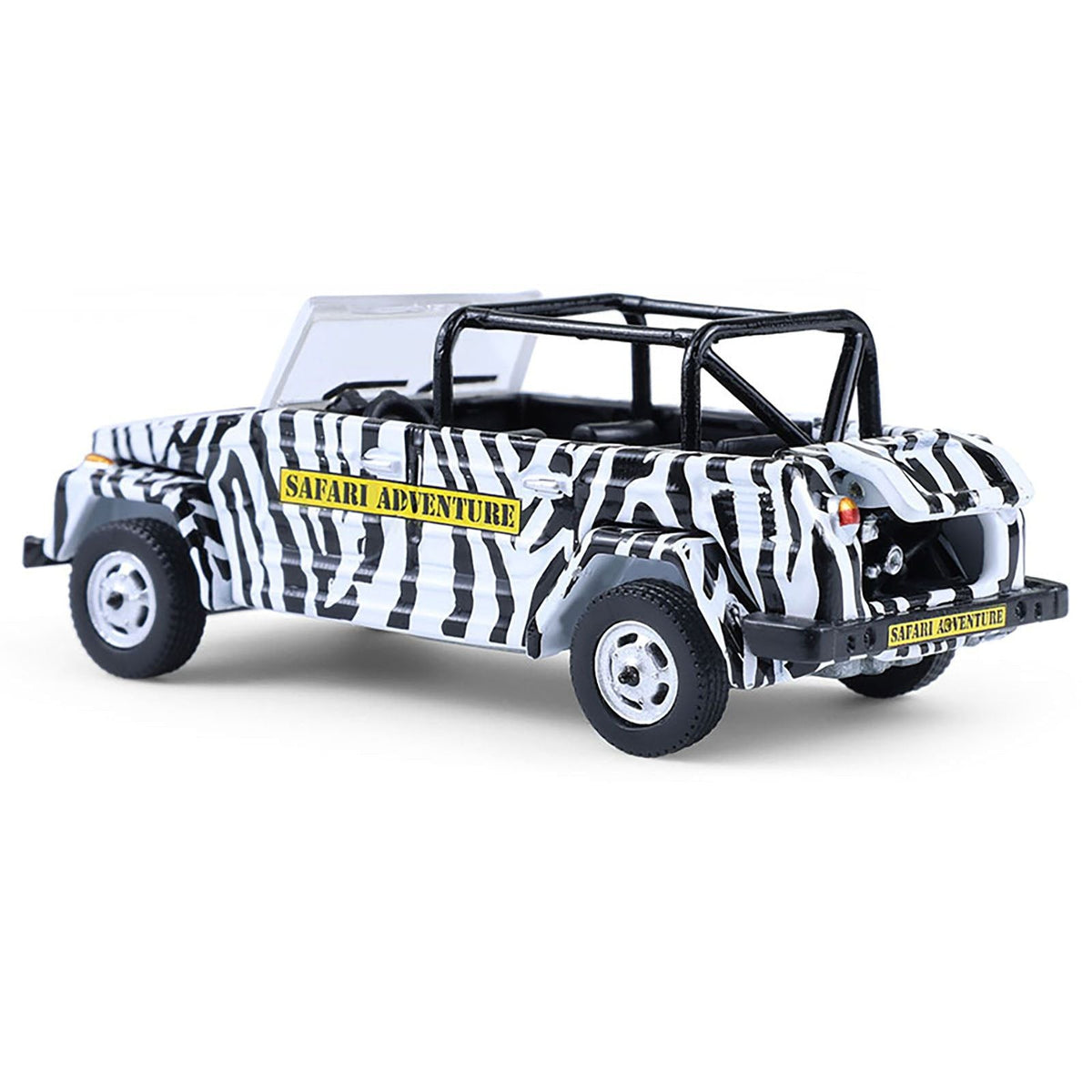 1974 Volkswagen Thing (Type 181) "Safari Adventure" Black and White Zebra Stripes "Club Vee-Dub" Series 21 1/64 Diecast Model Car by Greenlight-Greenlight-ModelCars.com