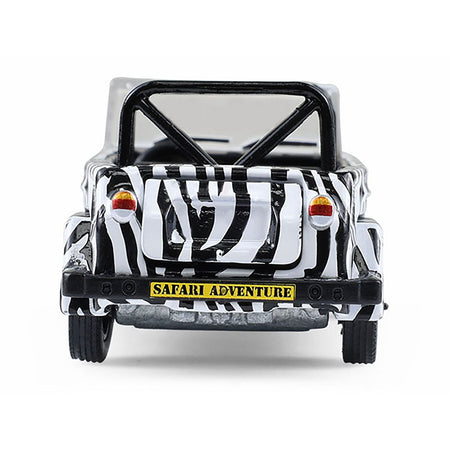 1974 Volkswagen Thing (Type 181) "Safari Adventure" Black and White Zebra Stripes "Club Vee-Dub" Series 21 1/64 Diecast Model Car by Greenlight-Greenlight-ModelCars.com