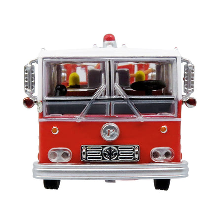 1974 Ward LaFrance Fire Engine "San Francisco Fire Department â€“ Engine 31" Red with White Top "5 Alarm" Series Limited Edition 1/87 (HO) Diecast Model by Iconic Replicas-Iconic Replicas-ModelCars.com