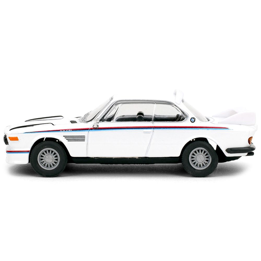 1975 BMW 3.0 CSL White with Red and Blue Stripes "Collection" Series 1/64 Diecast Model Car by Majorette-Majorette-ModelCars.com