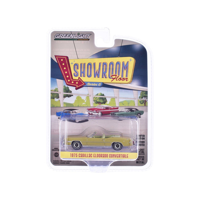 1975 Cadillac Eldorado Convertible Florentine Gold Firemist "Showroom Floor" Series 6 1/64 Diecast Model Car by Greenlight-Greenlight-ModelCars.com