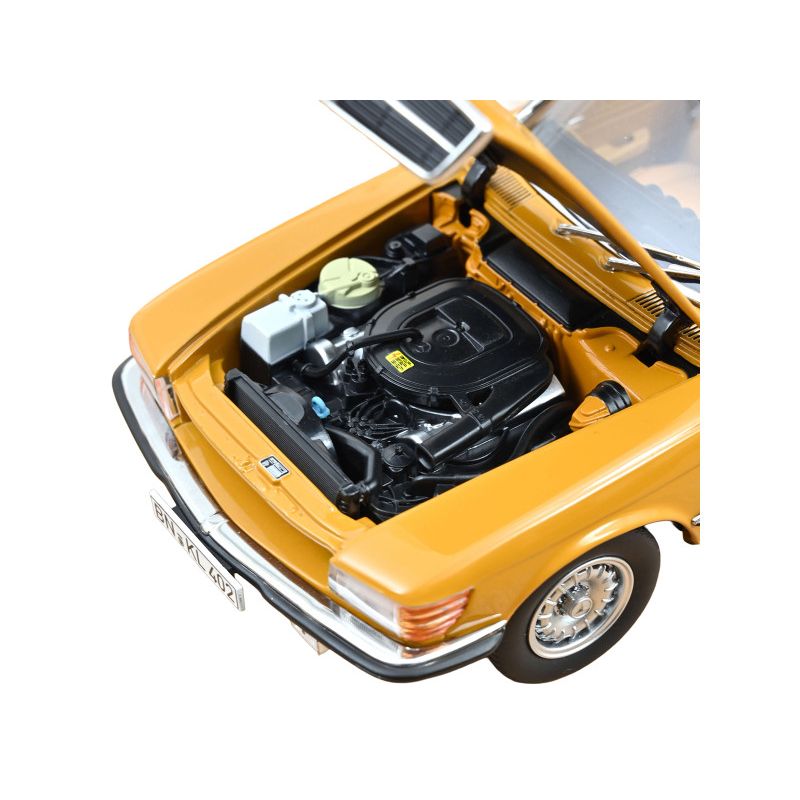 1975 Mercedes-Benz 450 SL Convertible Cayenne Orange with Black Top 1/18 Diecast Model Car by Norev-Norev-ModelCars.com