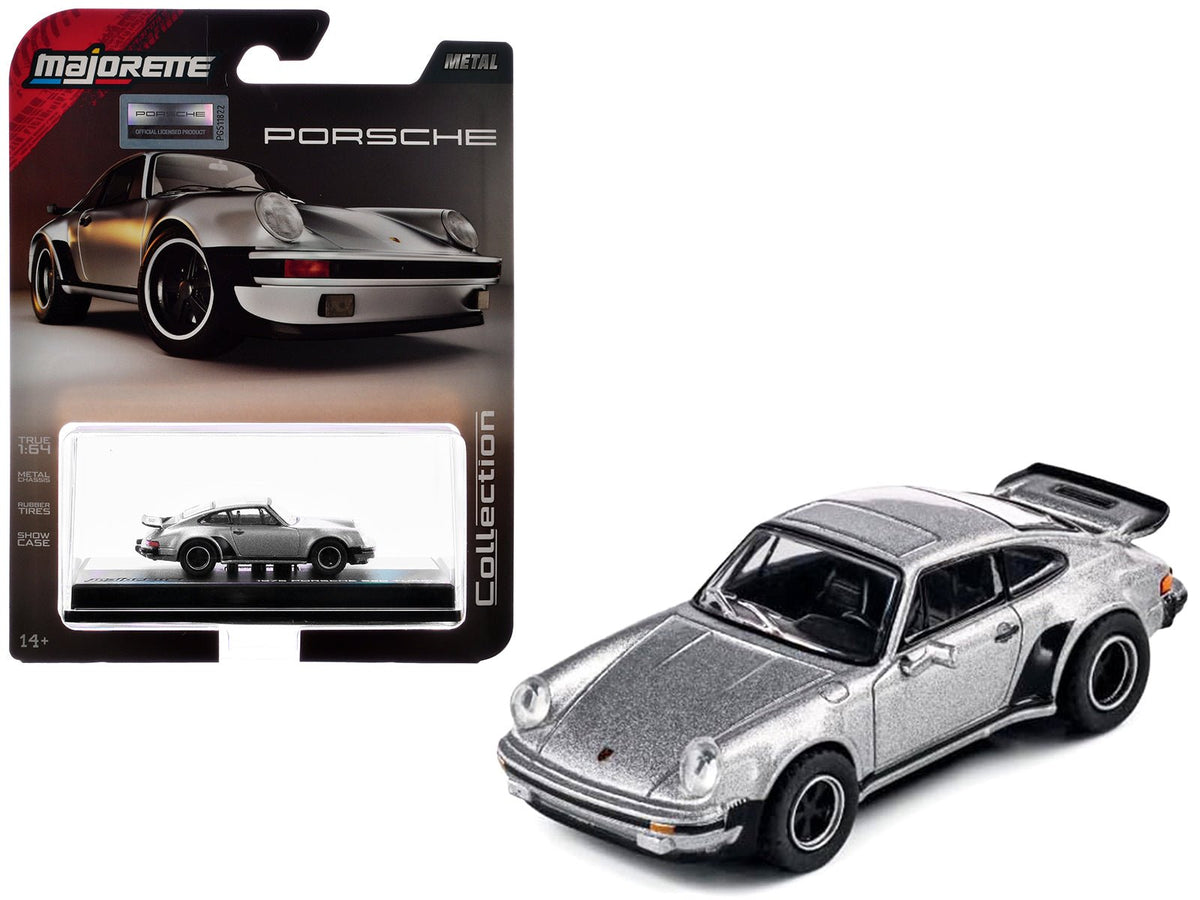 1975 Porsche 930 Turbo Silver Metallic "Collection" Series 1/64 Diecast Model Car by Majorette-Majorette-ModelCars.com