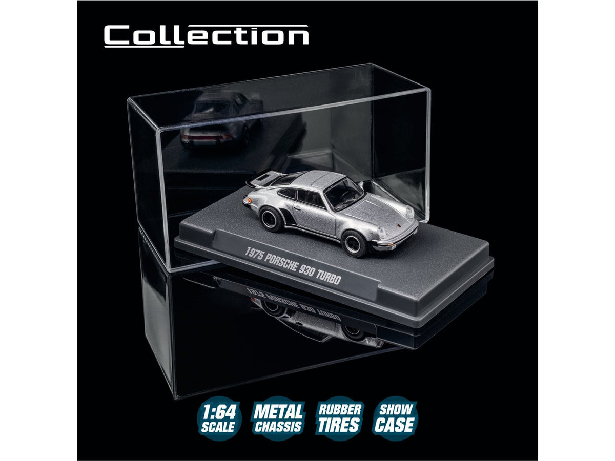 1975 Porsche 930 Turbo Silver Metallic "Collection" Series 1/64 Diecast Model Car by Majorette-Majorette-ModelCars.com