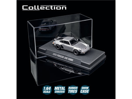 1975 Porsche 930 Turbo Silver Metallic "Collection" Series 1/64 Diecast Model Car by Majorette-Majorette-ModelCars.com