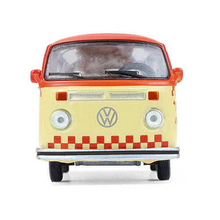 1975 Volkswagen Type 2 Van "Bubbie Burgers Food Truck" Orange and Cream "Blue Collar Collection" Series 14 1/64 Diecast Model Car by Greenlight-Greenlight-ModelCars.com