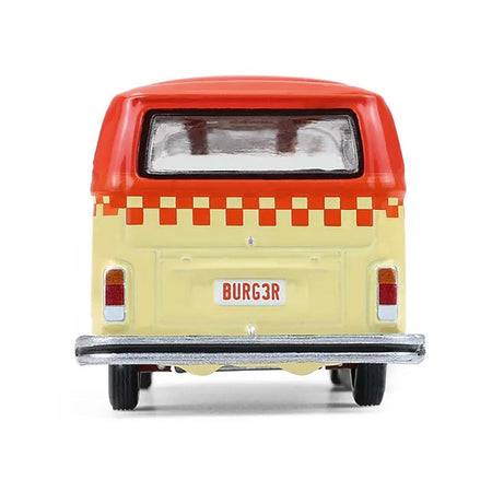 1975 Volkswagen Type 2 Van "Bubbie Burgers Food Truck" Orange and Cream "Blue Collar Collection" Series 14 1/64 Diecast Model Car by Greenlight-Greenlight-ModelCars.com