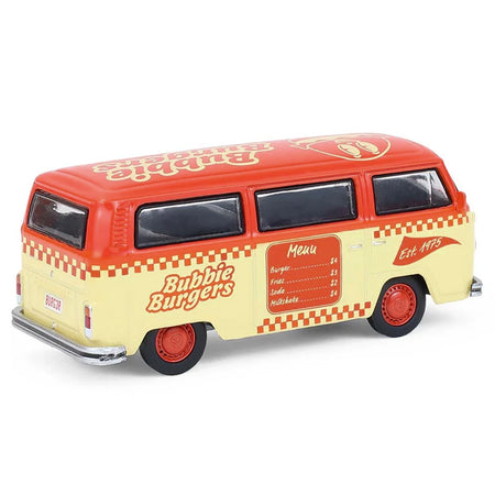 1975 Volkswagen Type 2 Van "Bubbie Burgers Food Truck" Orange and Cream "Blue Collar Collection" Series 14 1/64 Diecast Model Car by Greenlight-Greenlight-ModelCars.com
