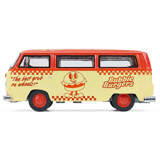 1975 Volkswagen Type 2 Van "Bubbie Burgers Food Truck" Orange and Cream "Blue Collar Collection" Series 14 1/64 Diecast Model Car by Greenlight-Greenlight-ModelCars.com