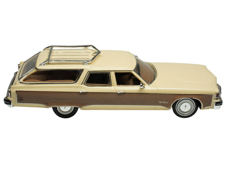 1976 Oldsmobile Custom Cruiser Cream Gold with Woodgrain Sides Limited Edition to 200 pieces Worldwide 1/43 Model Car by Goldvarg Collection-Goldvarg Collection-ModelCars.com