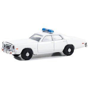 1977-78 Dodge Monaco Police Pursuit White with Light Bar "Hot Pursuit - Hobby Exclusive" Series 1/64 Diecast Model Car by Greenlight