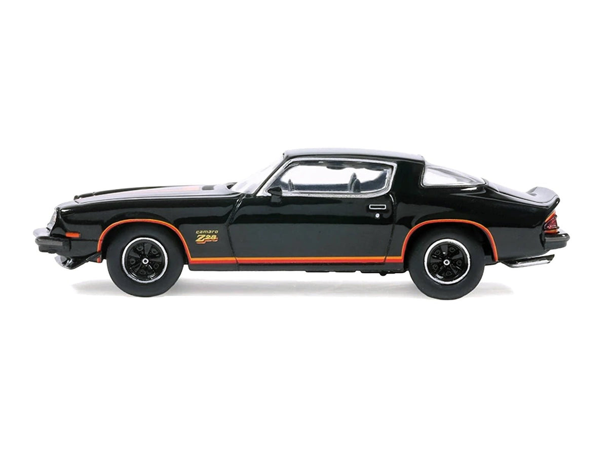 1977 Chevrolet Camaro Z28 Black with Stripes 1/64 Diecast Model Car by IXO Models-IXO-ModelCars.com