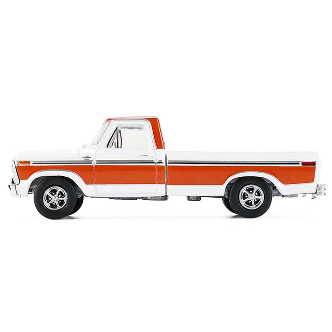 1977 Ford F-150 Ranger XLT Pickup Truck Orange and White "All Terrain" Series 17 1/64 Diecast Model Car by Greenlight-Greenlight-ModelCars.com