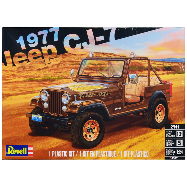 1977-jeep-cj-7-2-in-1-kit-1-24-scale-model-by-revell, Skill Level 5-Revell-ModelCars.com