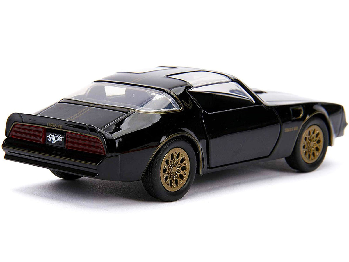 1977 Pontiac Firebird Black "Smokey and the Bandit" (1977) Movie "Hollywood Rides" Series 1/32 Diecast Model Car by Jada-Jada-ModelCars.com