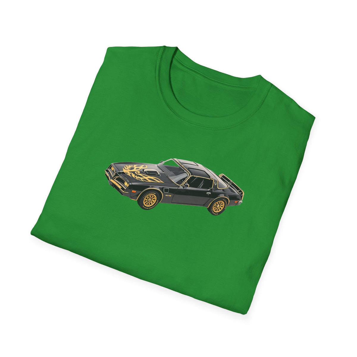 1977 Pontiac Firebird T/A Trans Am Starlite Black with Golden Eagle Hood - Inspired T-Shirt - American Muscle-Modelcars.com-ModelCars.com