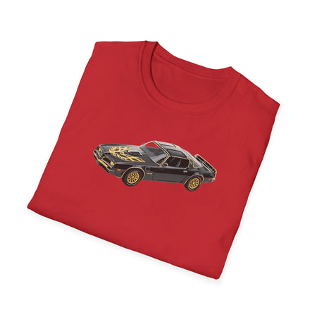 1977 Pontiac Firebird T/A Trans Am Starlite Black with Golden Eagle Hood - Inspired T-Shirt - American Muscle-Modelcars.com-ModelCars.com