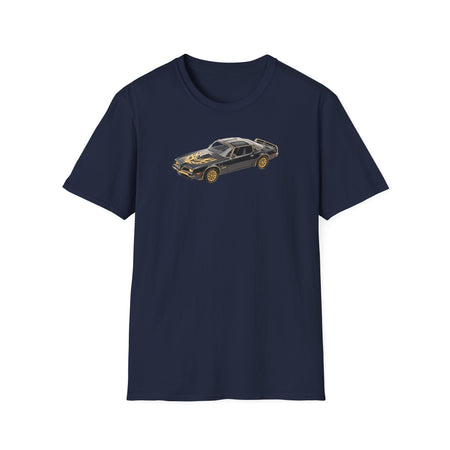 1977 Pontiac Firebird T/A Trans Am Starlite Black with Golden Eagle Hood - Inspired T-Shirt - American Muscle-Modelcars.com-ModelCars.com