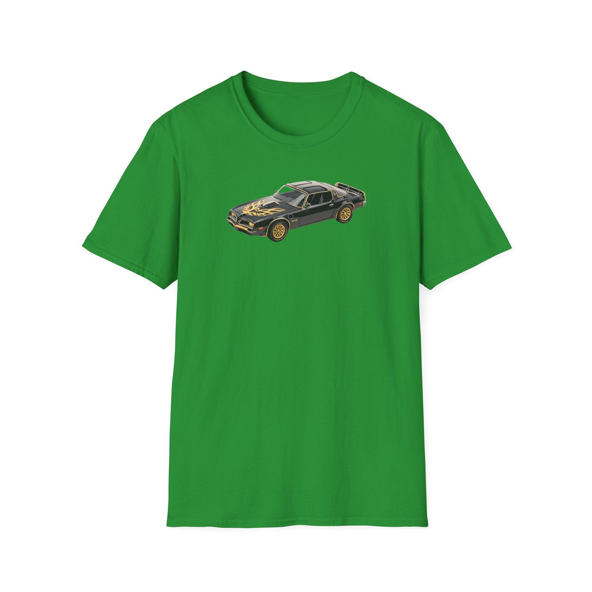 1977 Pontiac Firebird T/A Trans Am Starlite Black with Golden Eagle Hood - Inspired T-Shirt - American Muscle-Modelcars.com-ModelCars.com