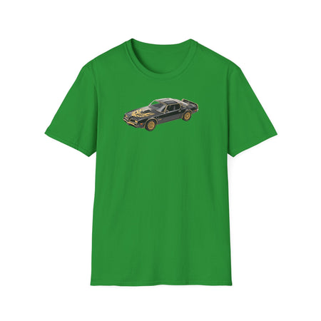 1977 Pontiac Firebird T/A Trans Am Starlite Black with Golden Eagle Hood - Inspired T-Shirt - American Muscle-Modelcars.com-ModelCars.com