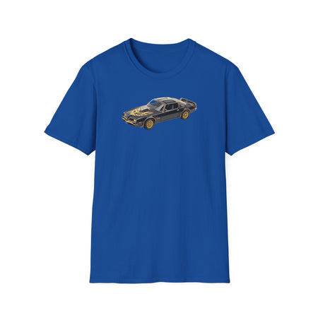 1977 Pontiac Firebird T/A Trans Am Starlite Black with Golden Eagle Hood - Inspired T-Shirt - American Muscle-Modelcars.com-ModelCars.com