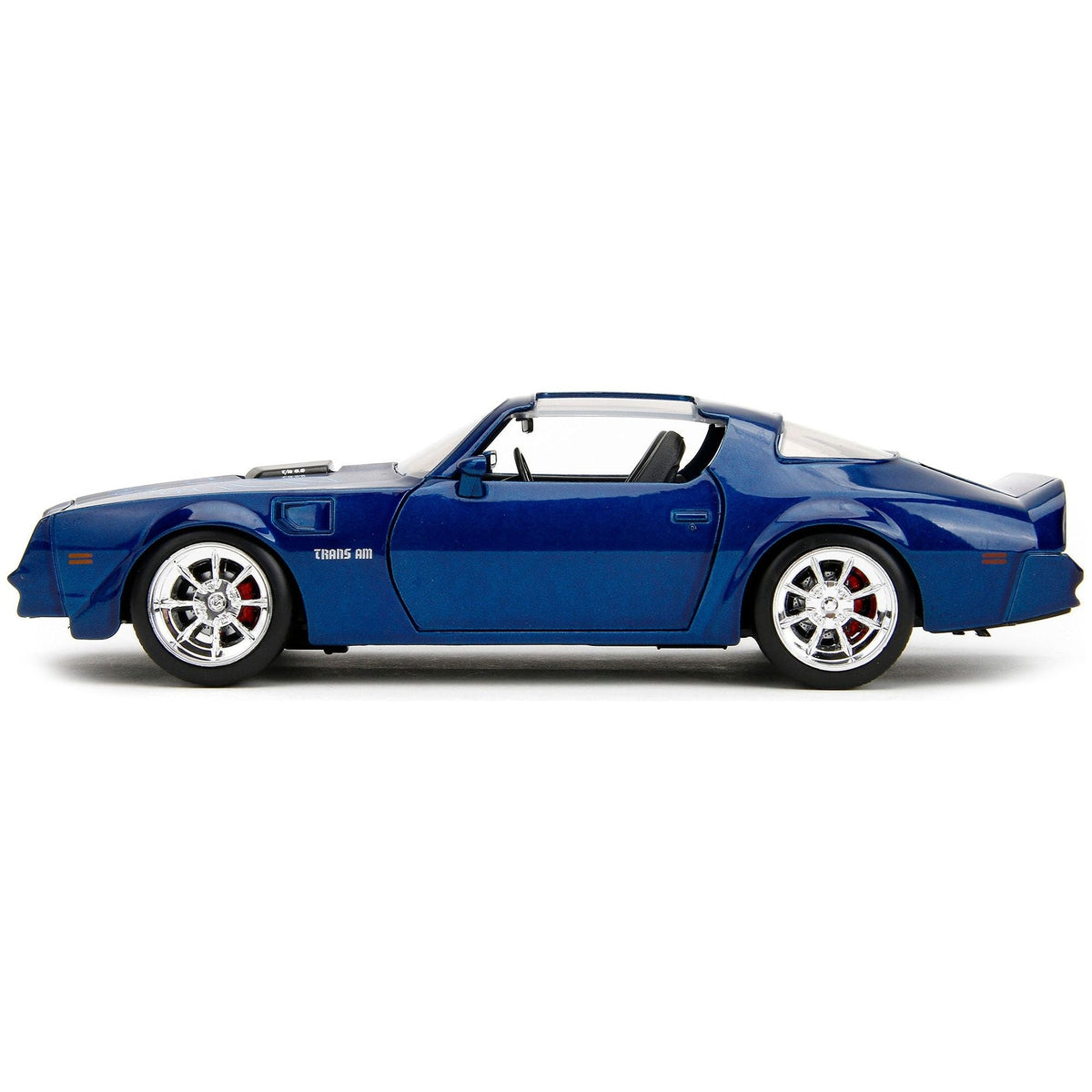 1977 Pontiac Firebird Trans Am Blue Metallic "Bigtime Muscle" Series 1/24 Diecast Model Car by Jada-Jada-ModelCars.com
