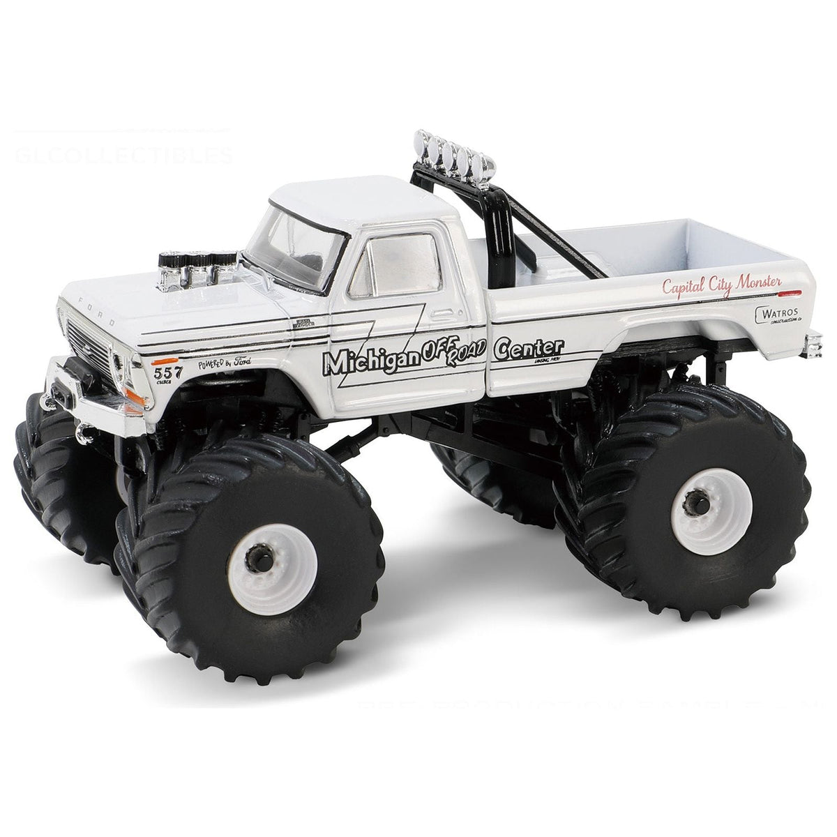 1978 Ford F - 250 Monster Truck White "Capitol City Monster" "Kings of Crunch" Series 15 1/64 Diecast Model Trucks by Greenlight - Greenlight - ModelCars.com