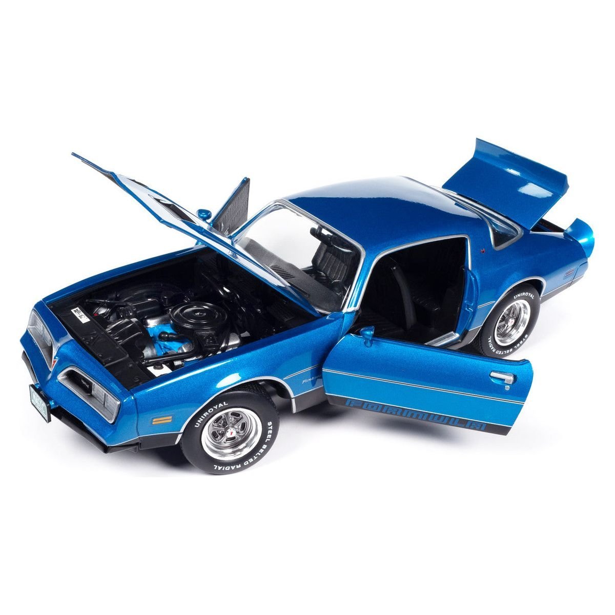 1978 Pontiac Firebird Formula Martinique Blue Metallic "American Muscle" Series 1/18 Diecast Model Car by Auto World-Autoart-ModelCars.com