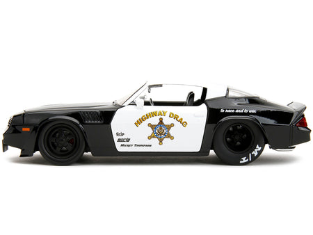 1979 Chevrolet Camaro Z28 Police Black and White "Highway Drag" "Bigtime Muscle" Series 1/24 Diecast Model Car by Jada-Jada-ModelCars.com