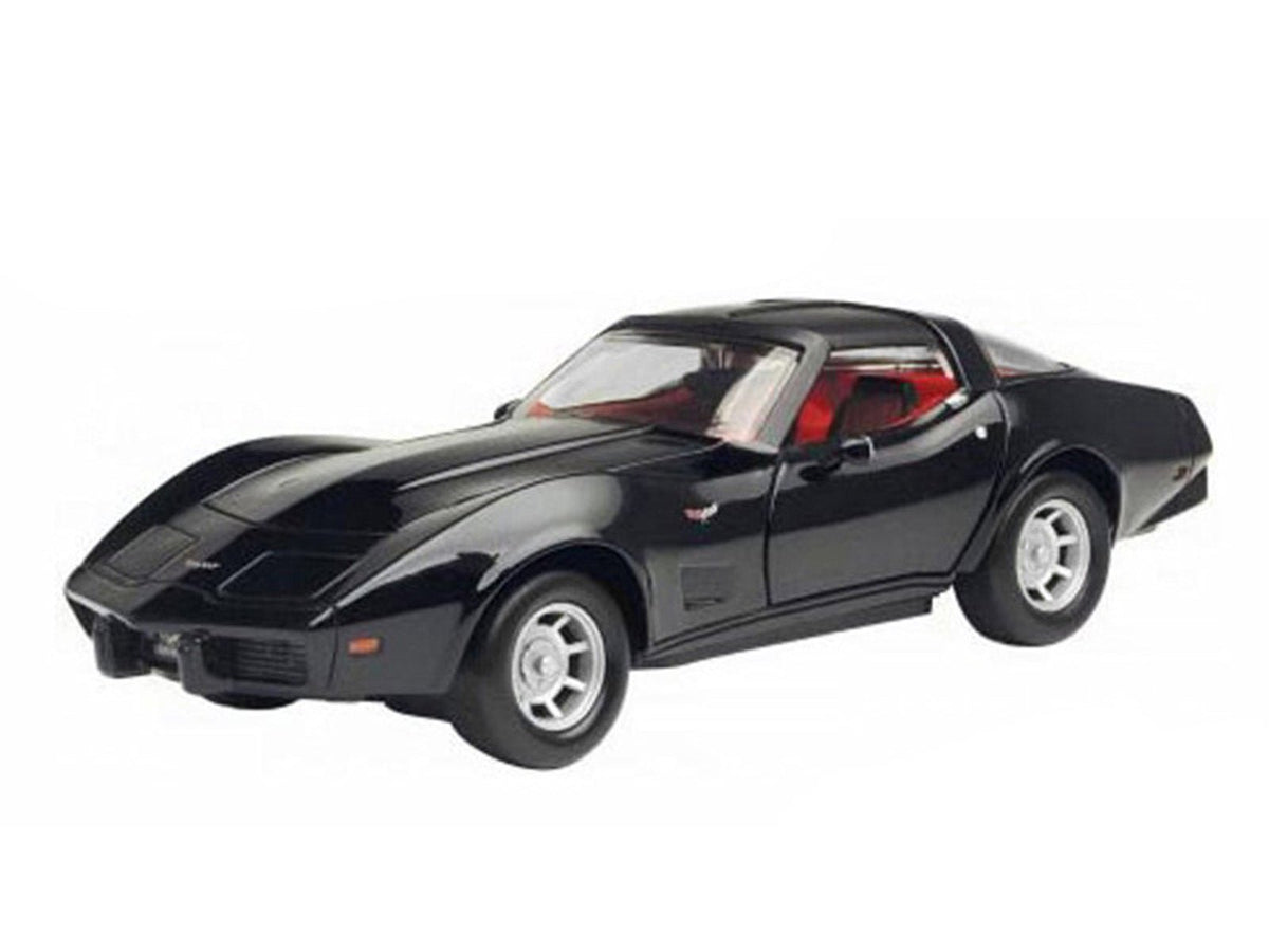 1979 Chevrolet Corvette Black 1/24 Diecast Car Model by Motormax-Motormax-ModelCars.com