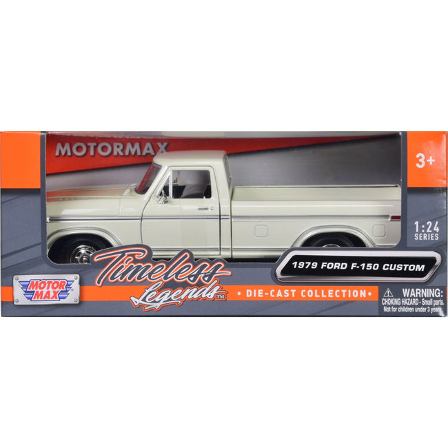 1979 Ford F - 150 Pickup Truck White 1/24 Diecast Model Car by Motormax - Motormax - ModelCars.com