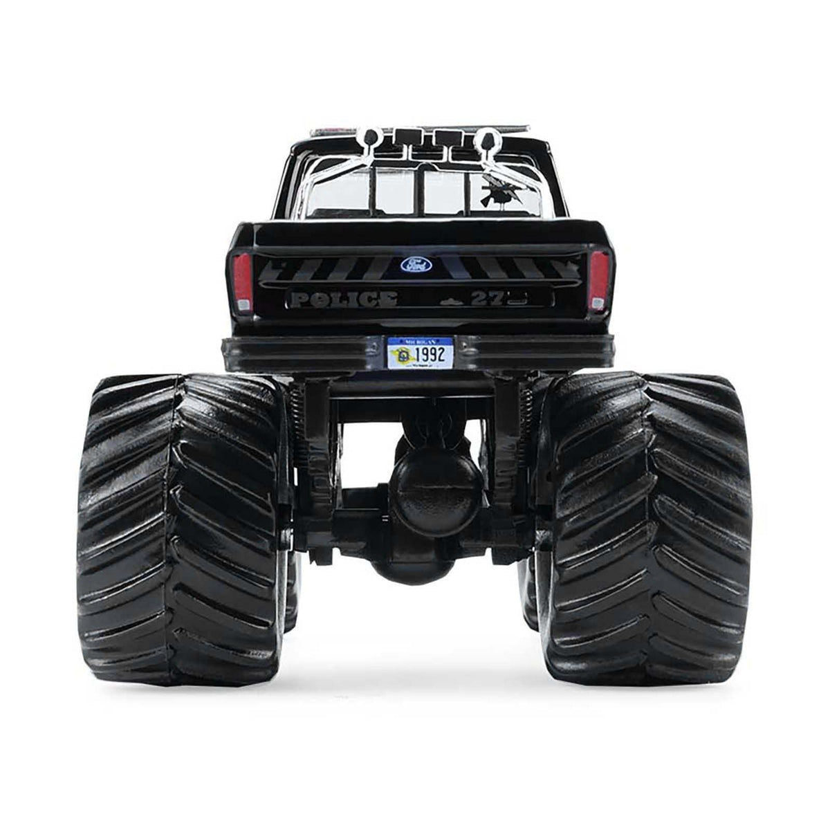 1979 Ford F-250 Monster Truck "Shelby Township Police Michigan" Black "Kings of Crunch - Hot Pursuit" Special Edition 1/64 Diecast Model Car by Greenlight-Greenlight-ModelCars.com