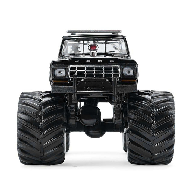 1979 Ford F-250 Monster Truck "Shelby Township Police Michigan" Black "Kings of Crunch - Hot Pursuit" Special Edition 1/64 Diecast Model Car by Greenlight-Greenlight-ModelCars.com