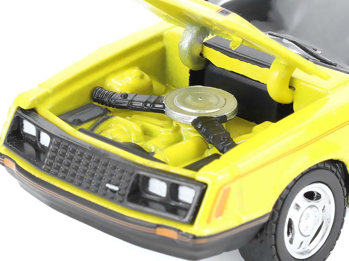 1979 Ford Mustang Cobra Fastback Bright Yellow with Cobra Good Graphics "GreenLight Muscle" Series 30 1/64 Diecast Model Car by Greenlight-Greenlight-ModelCars.com