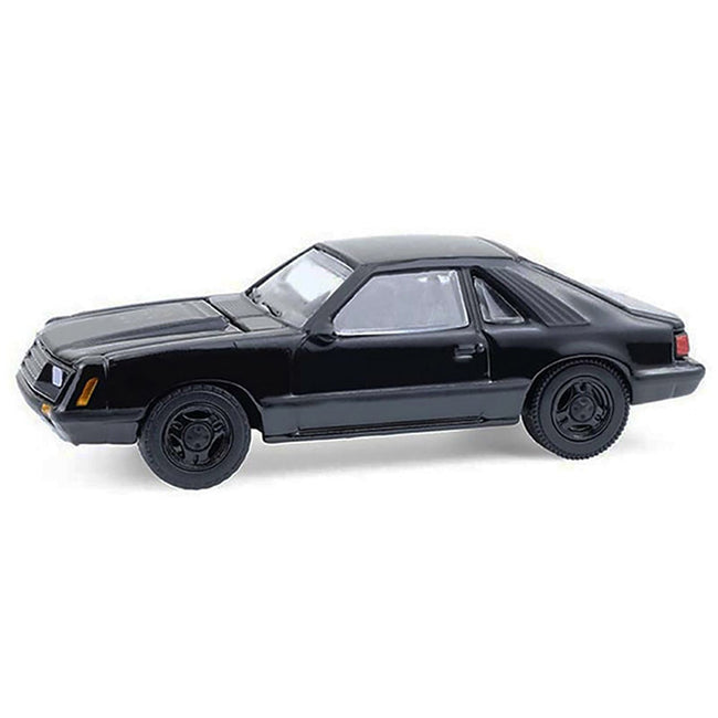 1979 Ford Mustang Fastback Black "Black Bandit" Series 30 1/64 Diecast Model Car by Greenlight-Greenlight-ModelCars.com