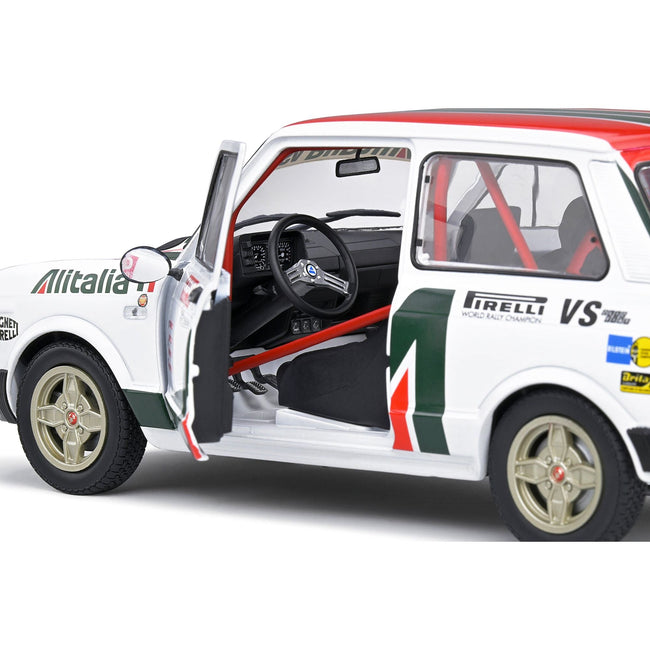 1980 Autobianchi A112 MK 5 Abarth Rally Car "Alitalia" Livery "Competition" Series 1/18 Diecast Model Car by Solido - Solido - ModelCars.com