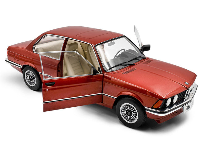 1980 BMW 323i Ruby Red Metallic 1/18 Diecast Model Car by Solido-Solido-ModelCars.com