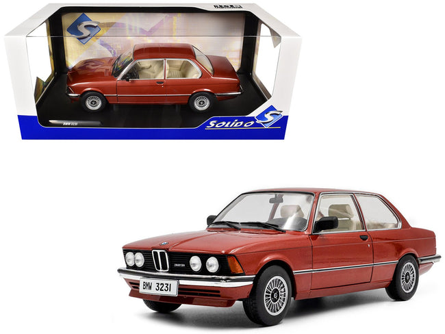 1980 BMW 323i Ruby Red Metallic 1/18 Diecast Model Car by Solido-Solido-ModelCars.com