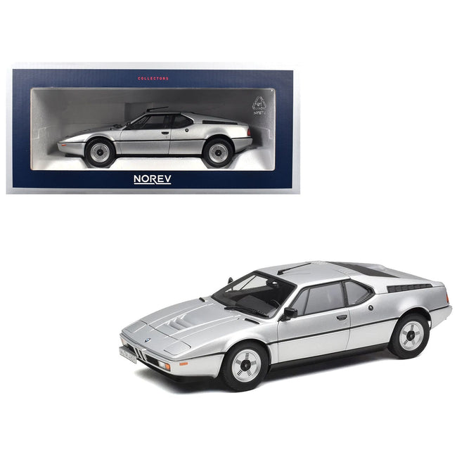 1980 BMW M1 Silver Metallic 1/18 Diecast Model Car by Norev-Norev-ModelCars.com