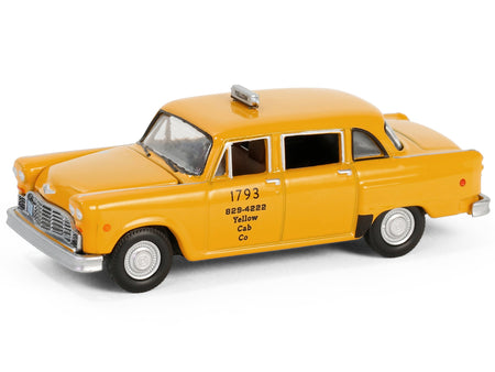 1980 Checker Taxicab "Yellow Cab Co. #1793" Yellow "Ferris Bueller's Day Off" (1986) Movie "Hollywood Series" Release 42 1/64 Diecast Model Car by Greenlight-Greenlight-ModelCars.com