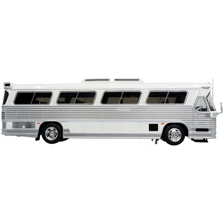 1980 Dina 323 - G2 "Olimpico" Coach Bus White and Silver "The Bus & Motorcoach Collection" 1/43 Diecast Model by Iconic Replicas - Iconic Replicas - ModelCars.com
