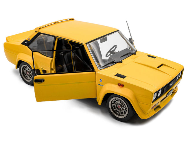 1980 Fiat 131 Abarth Yellow 1/18 Diecast Model Car by Solido-Solido-ModelCars.com
