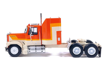 1980 GMC General Truck Tractor Orange with Stripes 1/64 Diecast Model Car by IXO Models-IXO-ModelCars.com