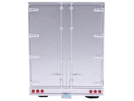 1980 GMC General Truck Tractor with Sleeper Cab and Trailer Silver Metallic with Blue Stripes 1/43 Diecast Model by IXO Models-IXO-ModelCars.com